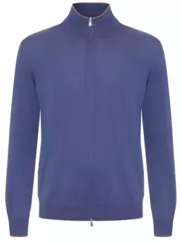 Кардиган из шелка и хлопка