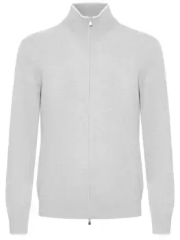 Кардиган из шелка и хлопка