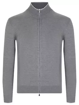 Кардиган из шелка и хлопка