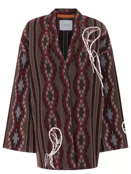 Кардиган из шерсти и хлопка CELLESTERRA