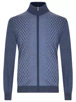 Кардиган из шерсти и шелка BERTOLO LUXURY MENSWEAR