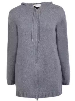 Кардиган из шерсти с капюшоном