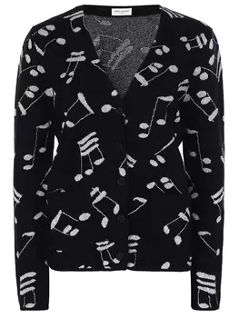 Кардиган с принтом SAINT LAURENT