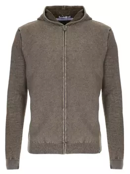 Кардиган шерстяной с капюшоном