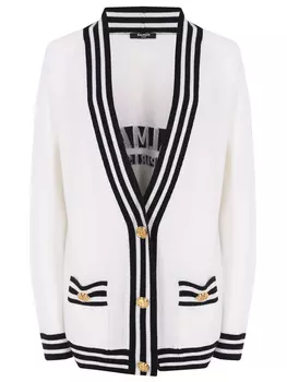 Кардиган шерстяной с принтом