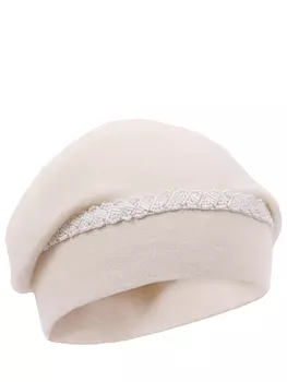 Кашемировая шапка с декором