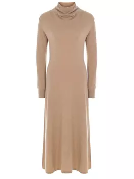 Кашемировое платье-макси