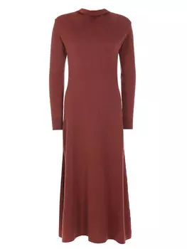 Кашемировое платье-макси