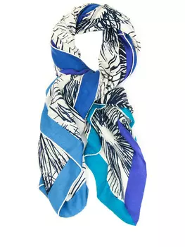 Кашемировый платок с принтом