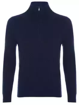 Кашемировый свитер на молнии