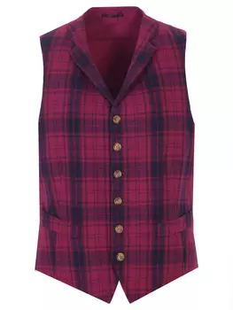 Кашемировый жилет в клетку