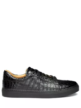 Кеды из кожи крокодила BARDINI
