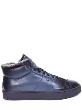 Кеды кожаные на меху