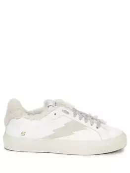 Кеды кожаные на меху