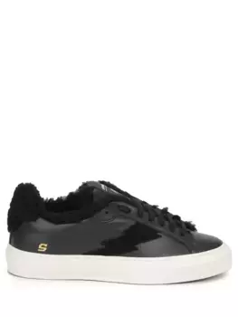 Кеды кожаные на меху