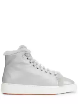 Кеды кожаные на меху