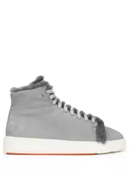 Кеды кожаные на меху