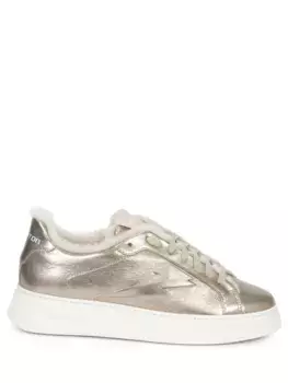 Кеды кожаные на меху