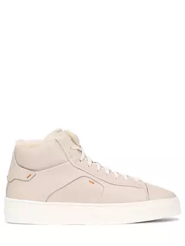 Кеды кожаные на меху