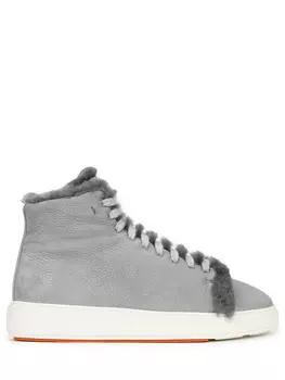 Кеды кожаные на меху