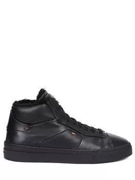 Кеды кожаные на меху SANTONI