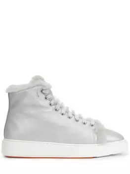 Кеды кожаные на меху