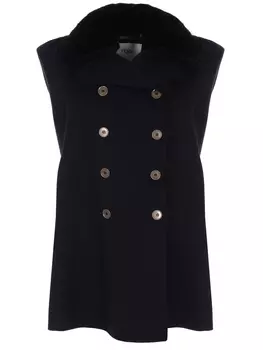 Кейп с мехом норки FENDI