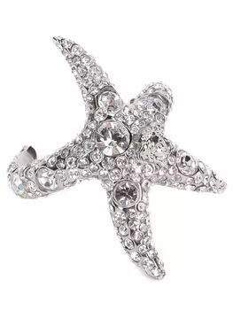 Кольцо с кристаллами Sea Star VERSACE