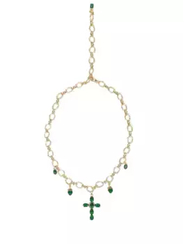 Колье с обсидианом