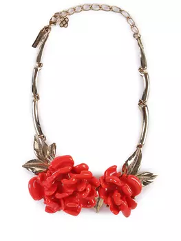 Колье с розами OSCAR DE LA RENTA