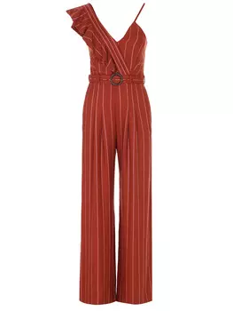 Комбинезон из вискозы в полоску THREE FLOOR