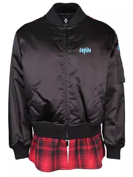 Комбинированная куртка-бомбер