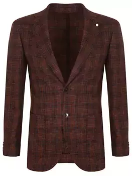 Комбинированный пиджак в клетку