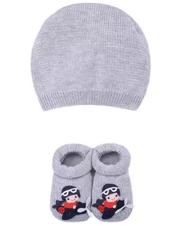 Комплект шапочка и пинетки