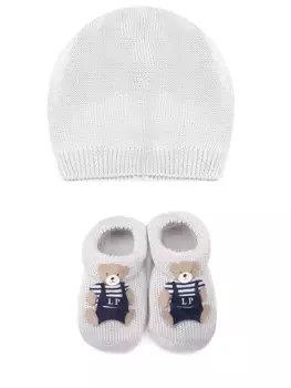 Комплект шапочка и пинетки