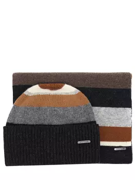 Комплект шерстяной шапка и шарф