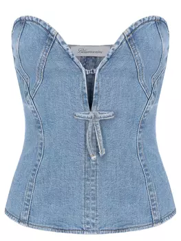 Корсет джинсовый