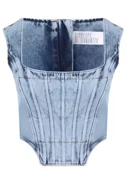 Корсет джинсовый