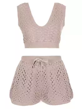 Костюм из хлопка и льна