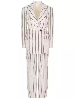 Костюм из хлопка и льна BRUNELLO CUCINELLI