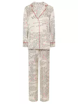 Костюм из шелка и вискозы Письма YUKKA