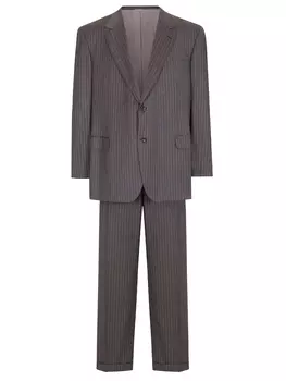 Костюм из шерсти и шелка BRIONI