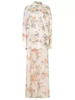 Костюм из вискозы и льна