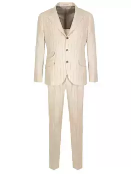 Костюм изо льна и шерсти BRUNELLO CUCINELLI
