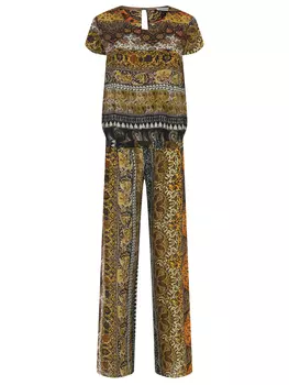 Костюм шелковый с принтом SFIZIO