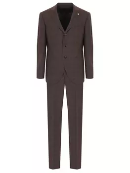 Костюм шерстяной в клетку