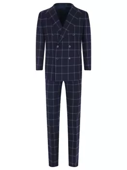 Костюм шерстяной в клетку