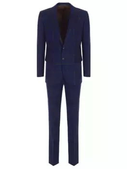 Костюм шерстяной в клетку