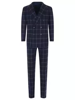 Костюм шерстяной в клетку