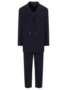 Костюм-тройка однотонный
